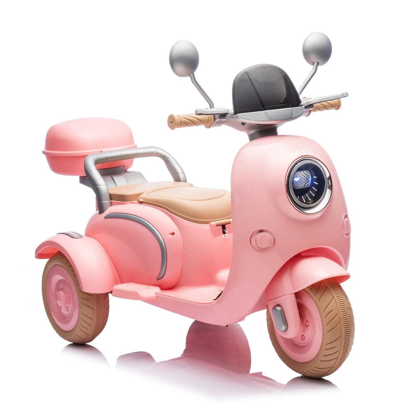 12V Two Motors Kids Ride On Two-Seater Electric Motorcycle by HouseOfZazla