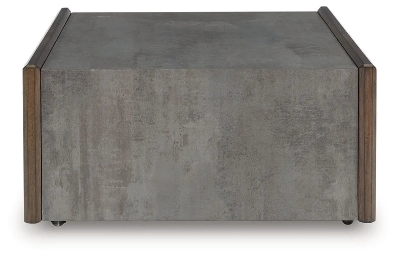 Kallenny - Square Cocktail Table - Brown / Gray by Unique Piece Furniture
