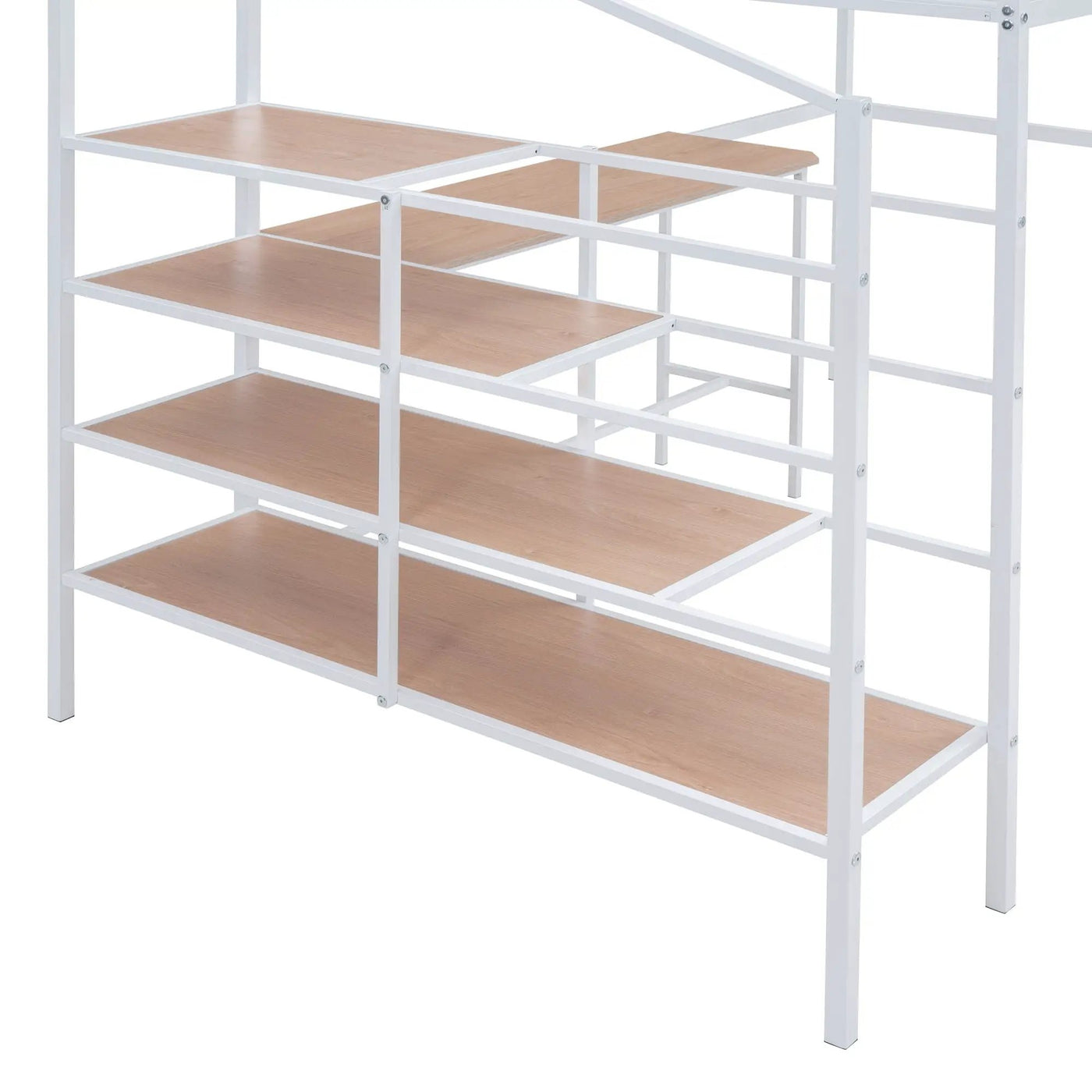 Loft Bed With Desk And Lateral Storage Ladder by HouseOfZazla