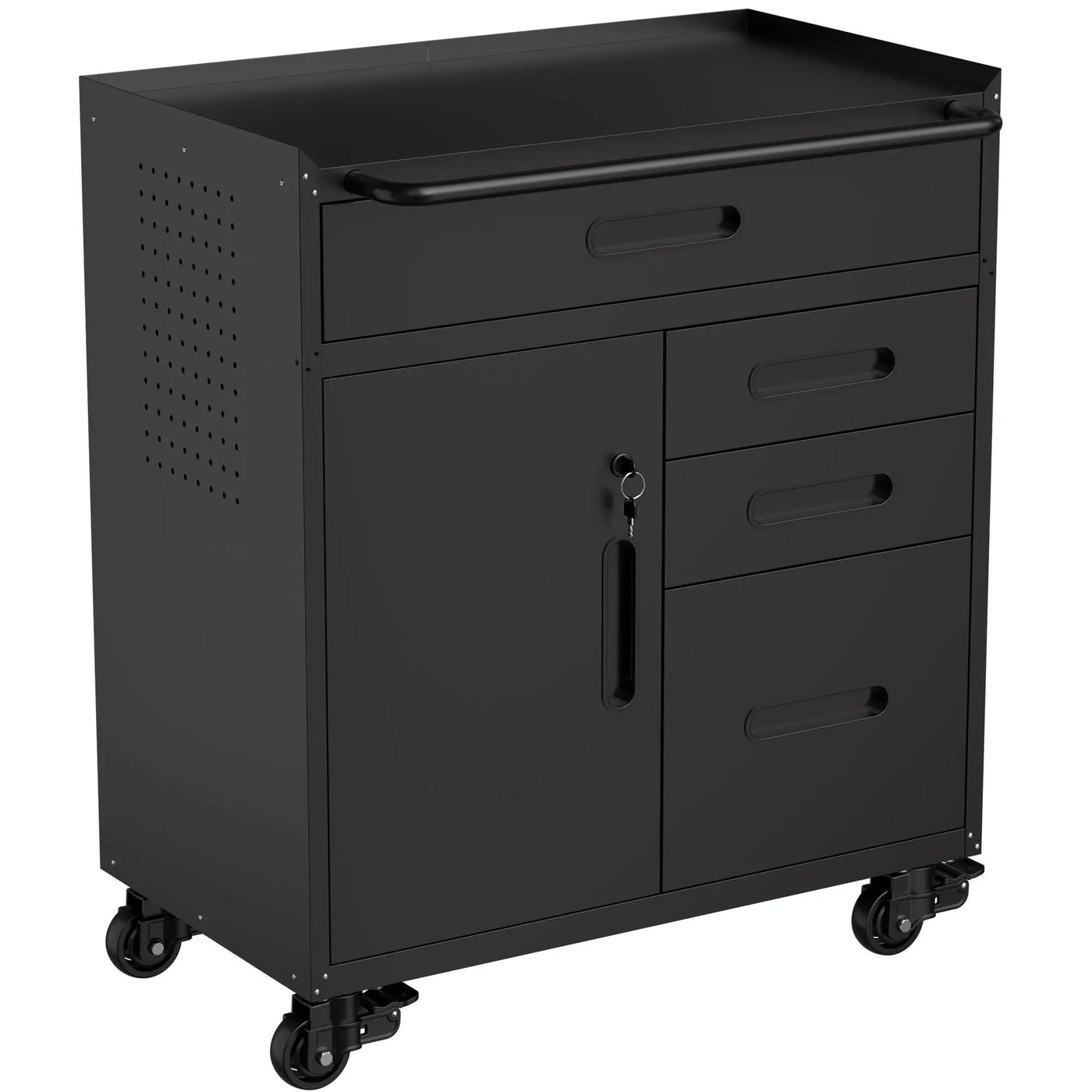 Rolling Tool Cabinet Heavy Duty Garage Storage With Lockable Doors by HouseOfZazla