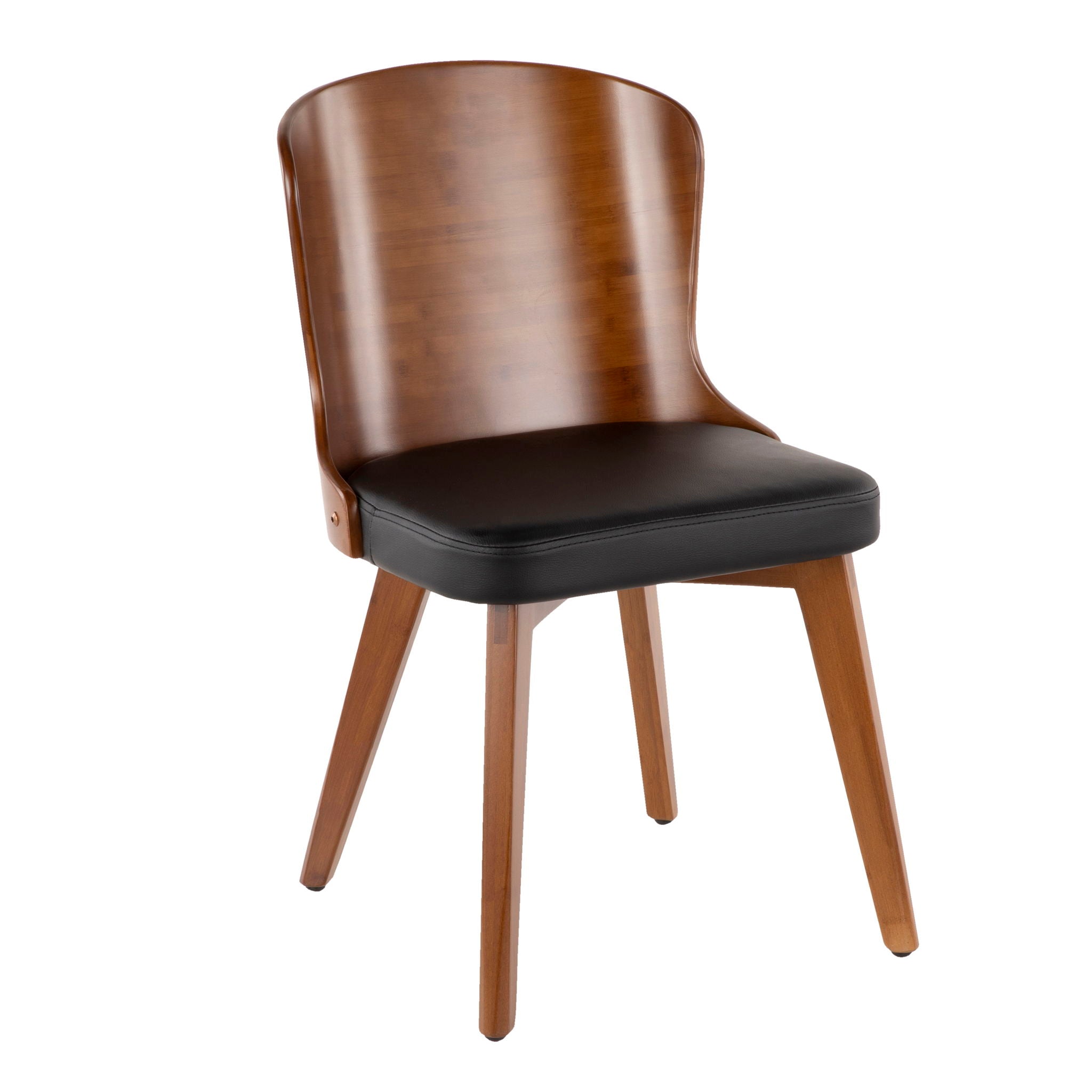Bocello - Mid-Century Chair - Walnut / Black by HouseOfZazla