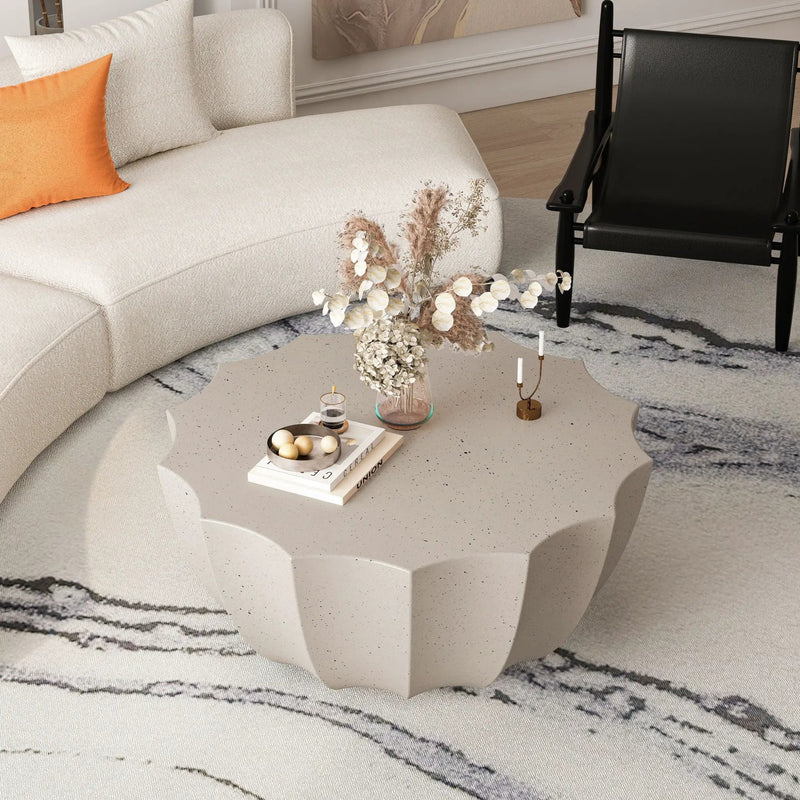 Modern Round Coffee Table For Indoor / Outdoor by Unique Piece Furniture