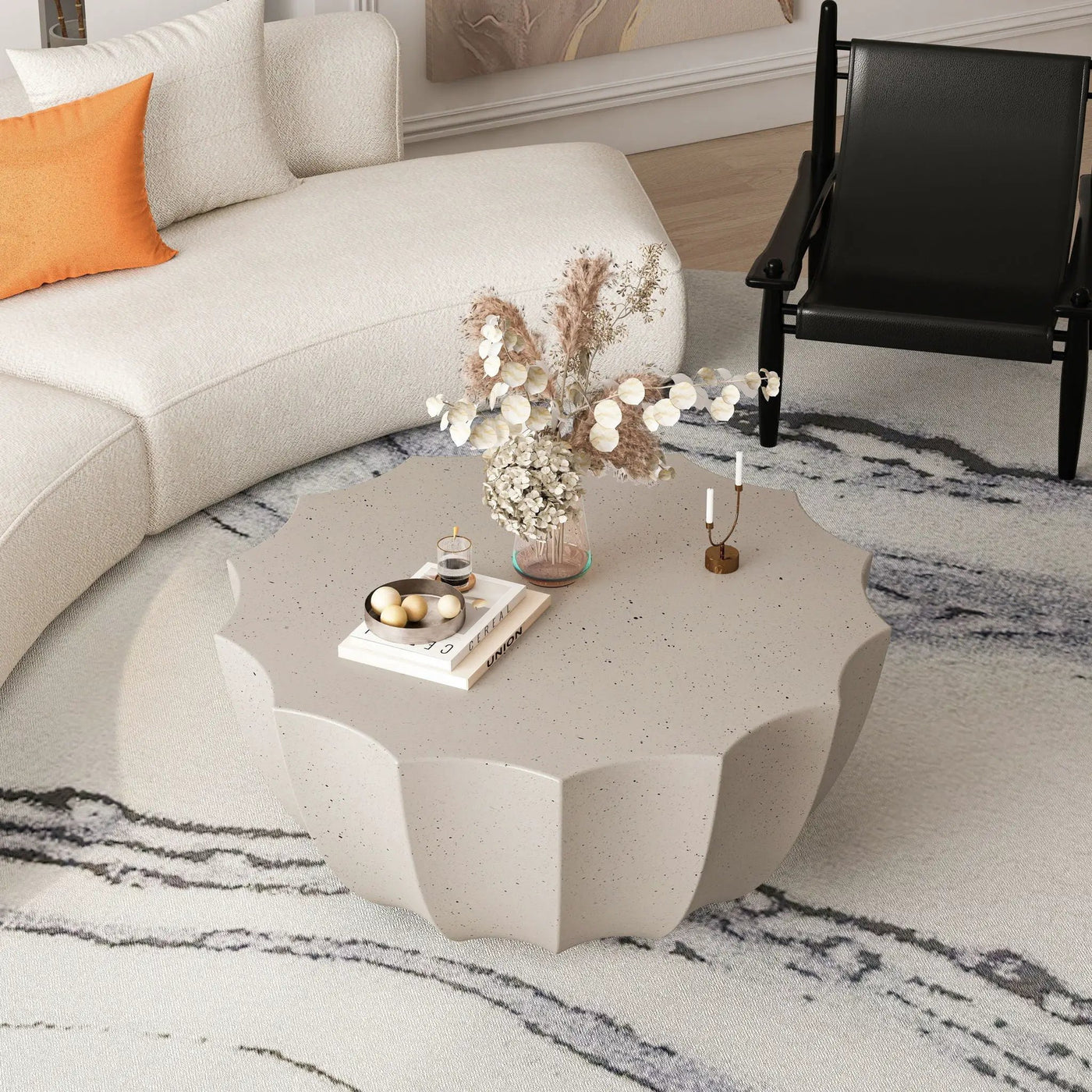Modern Round Coffee Table For Indoor / Outdoor by HouseOfZazla