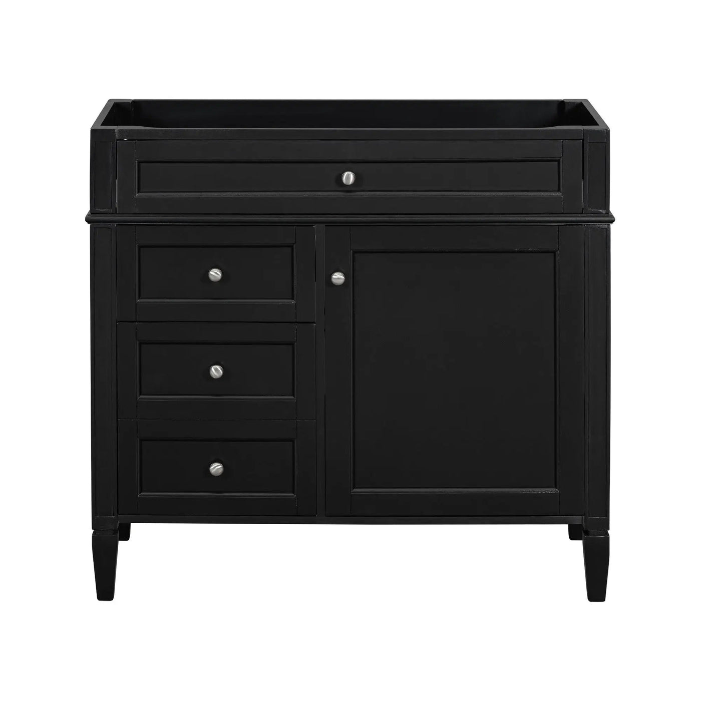 Bathroom Vanity With 2 Drawers and Tip-Out Storage Cabinet by HouseOfZazla