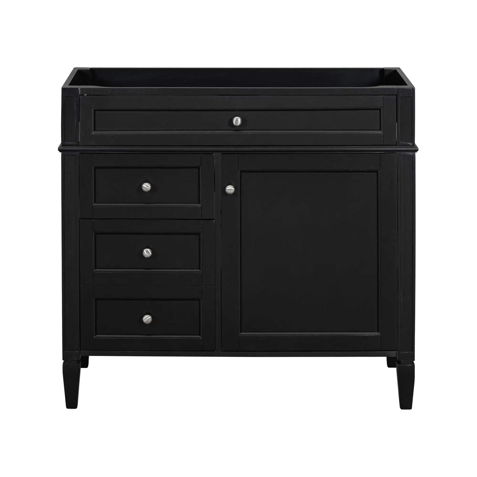 Bathroom Vanity With 2 Drawers and Tip-Out Storage Cabinet by HouseOfZazla