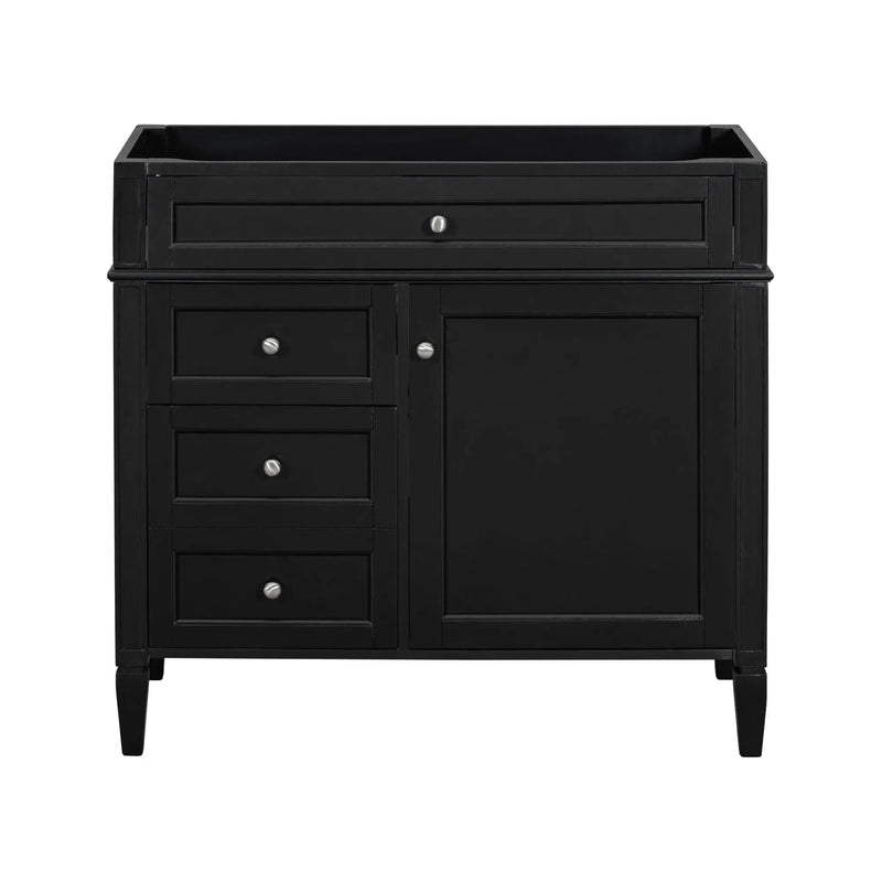 Bathroom Vanity With 2 Drawers and Tip-Out Storage Cabinet by HouseOfZazla