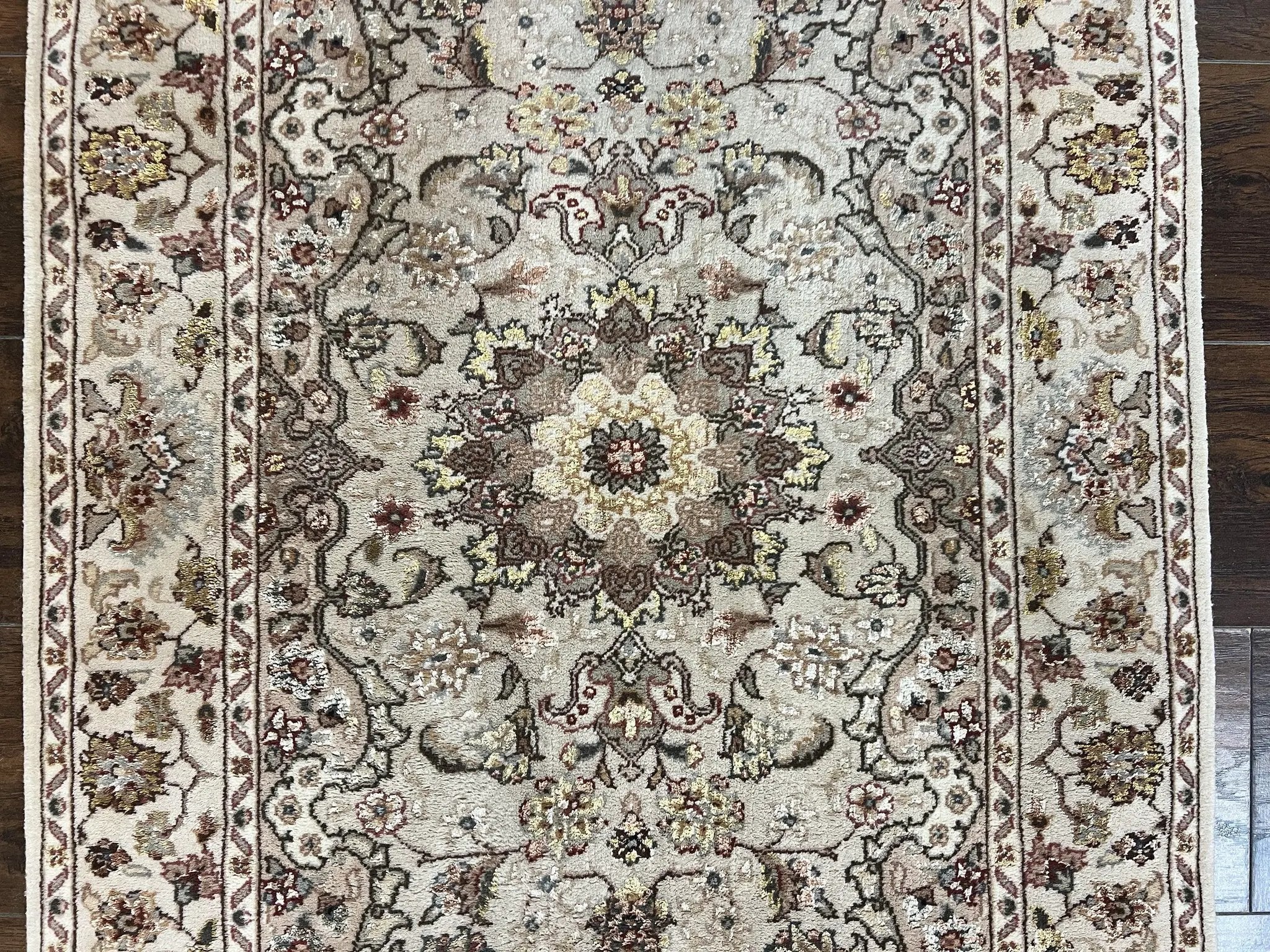Sino Persian Rug 2.5 x 4, Hand Knotted Oriental Carpet, Small Persian Rug, Floral Medallion, Wool, Vintage by Jewel Rugs