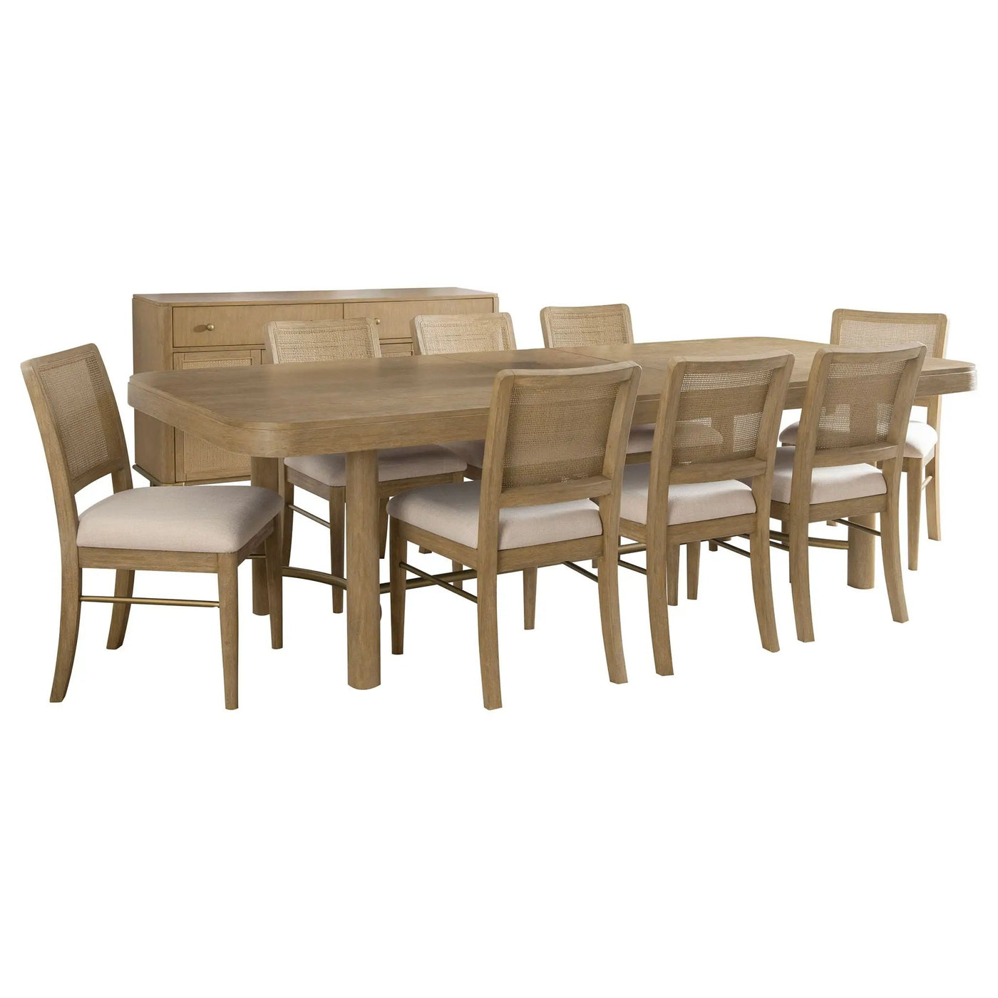 Benson - Extension Leaf Dining Table Set With Chairs by HouseOfZazla