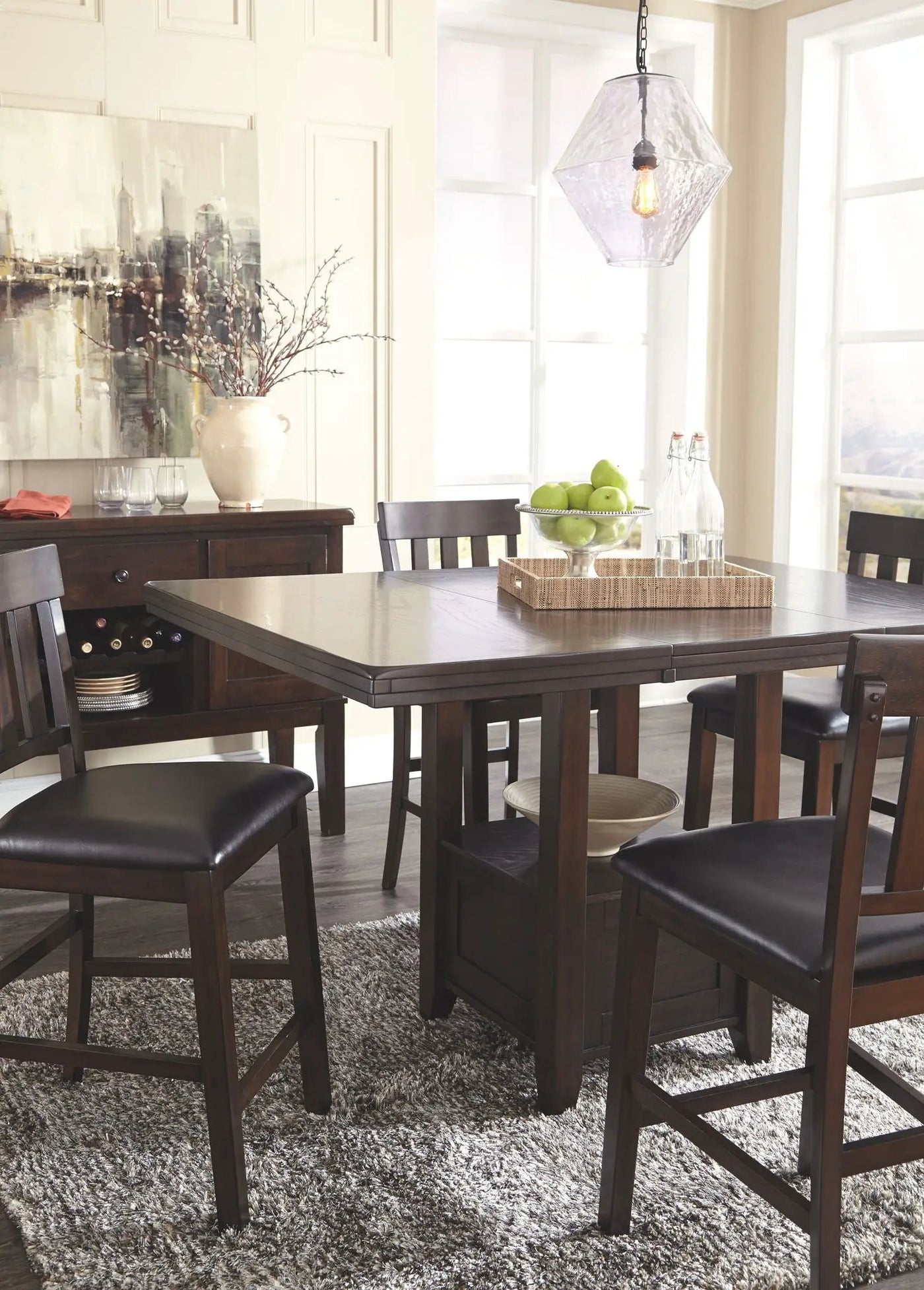 Haddigan - Dining Table With Side Chairs by Unique Piece Furniture