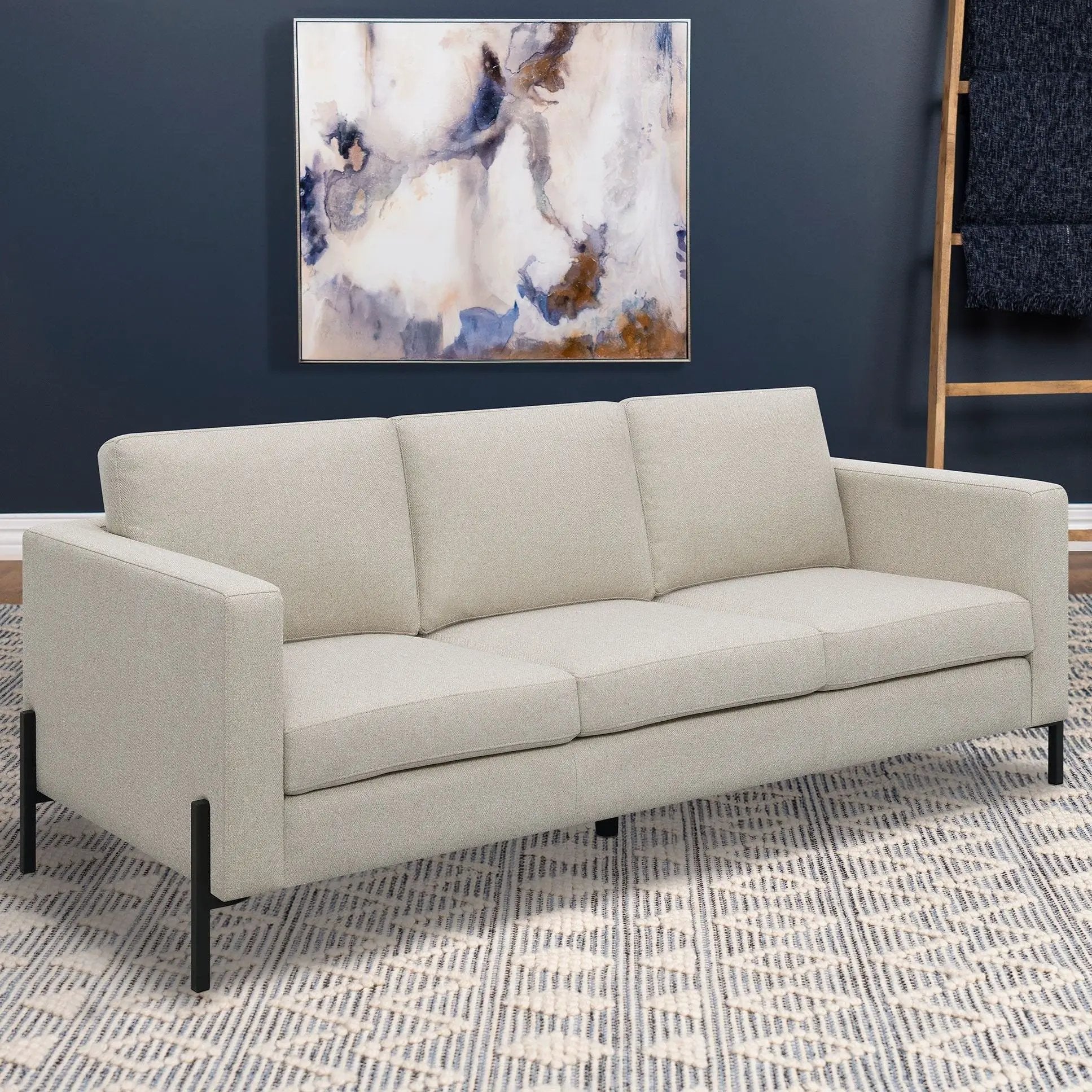 Tilly - Track Arm Sofa - Oatmeal by HouseOfZazla