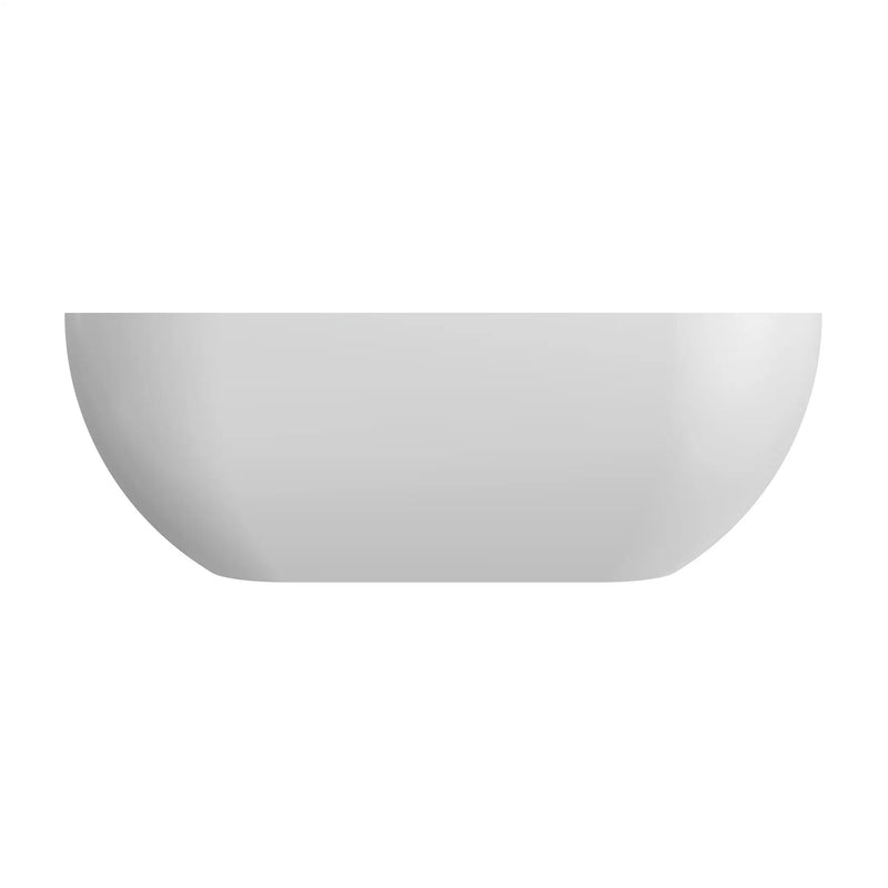 63 Inch Artificial Stone Solid Surface Freestanding Bathtub by HouseOfZazla