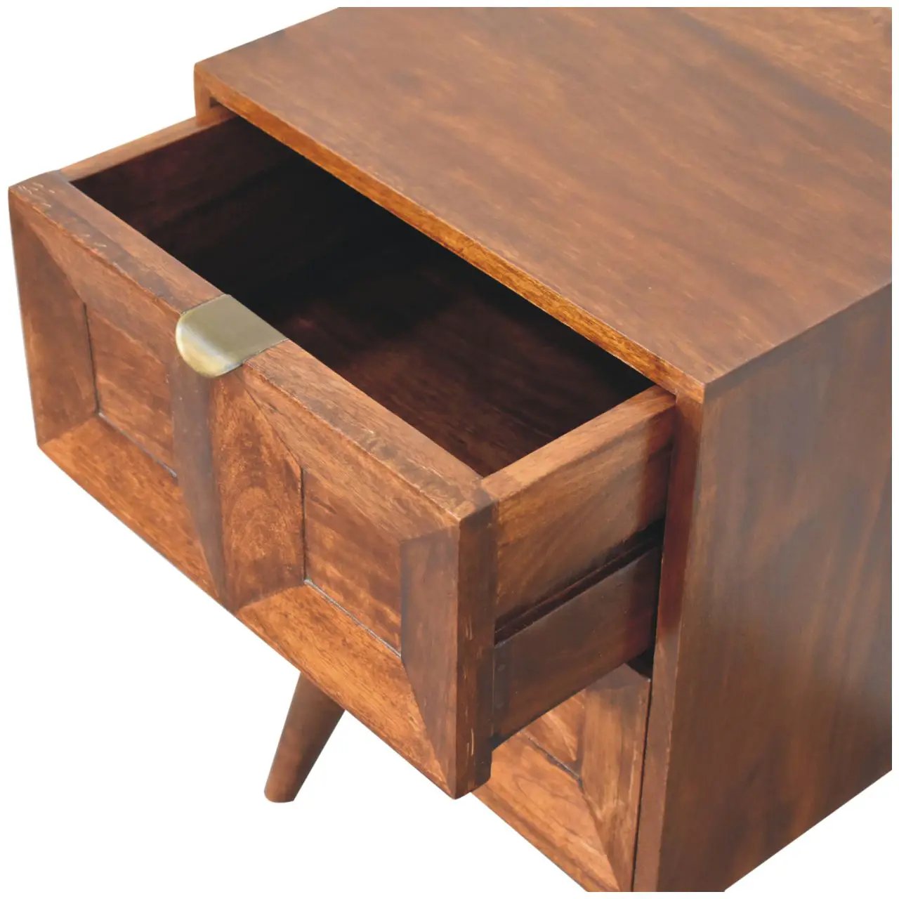 Solid Wood Quad Nightstand, 2-Drawers by HouseOfZazla