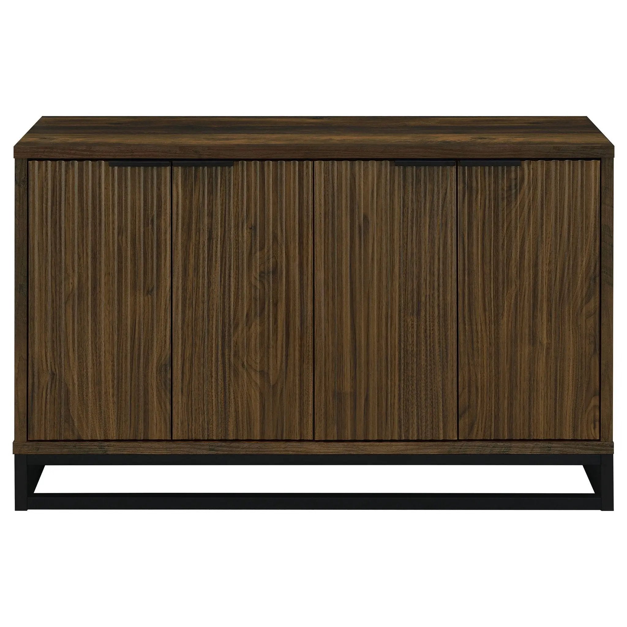 Ryatt 4-door Engineered Wood Accent Cabinet Dark Pine by Unique Piece Furniture