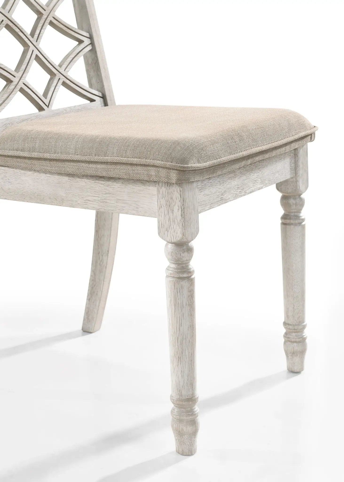 Havanna - Wide Chair With Cushion (Set of 2) - Off White by HouseOfZazla
