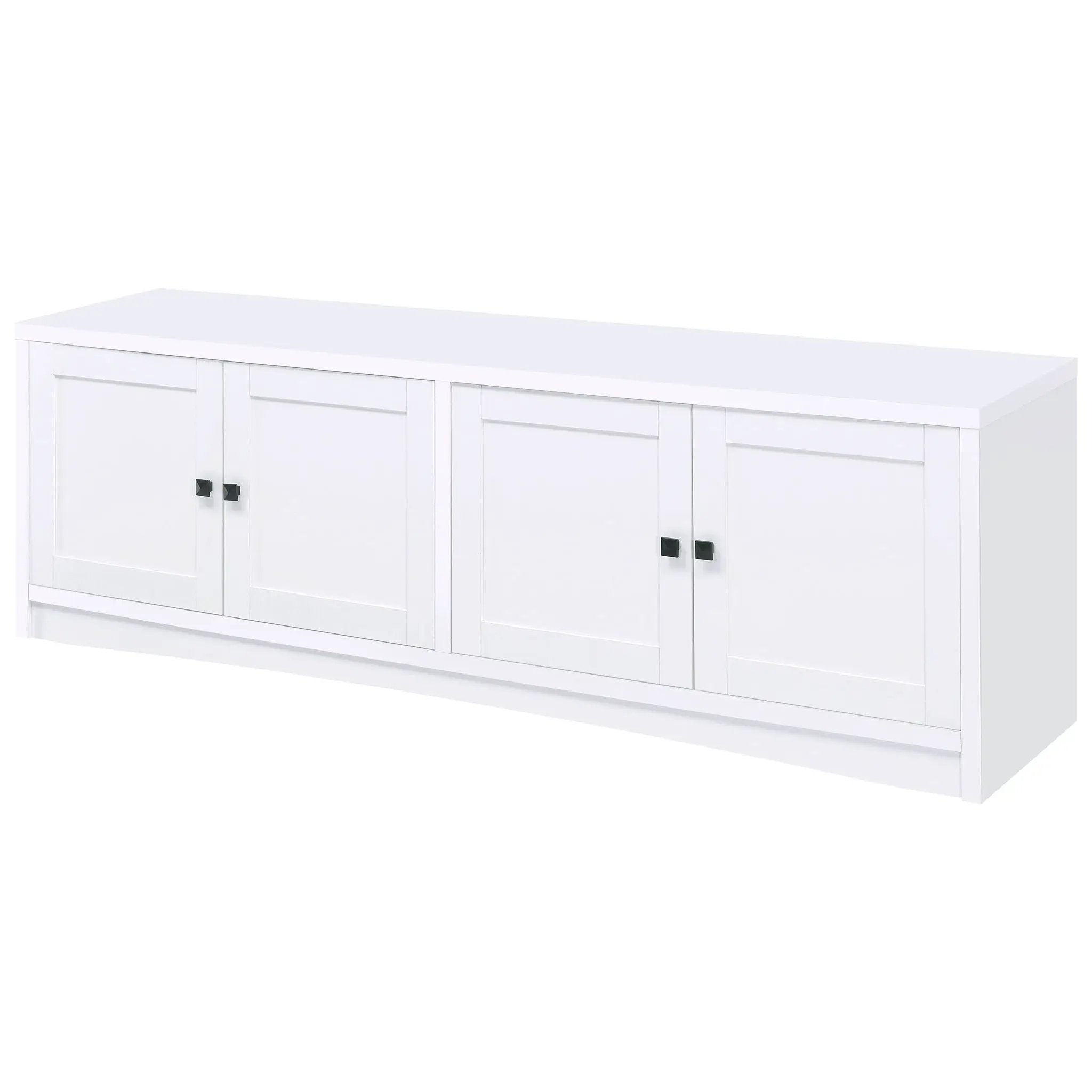 Laughlin 4-door Engineered Wood 78-inch TV Stand White by Unique Piece Furniture