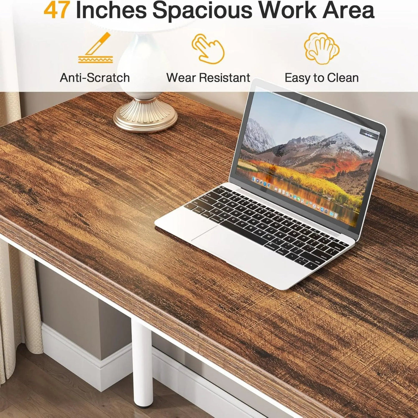 Computer Desk With 5 Drawers, Reversible Cabinet Design by HouseOfZazla