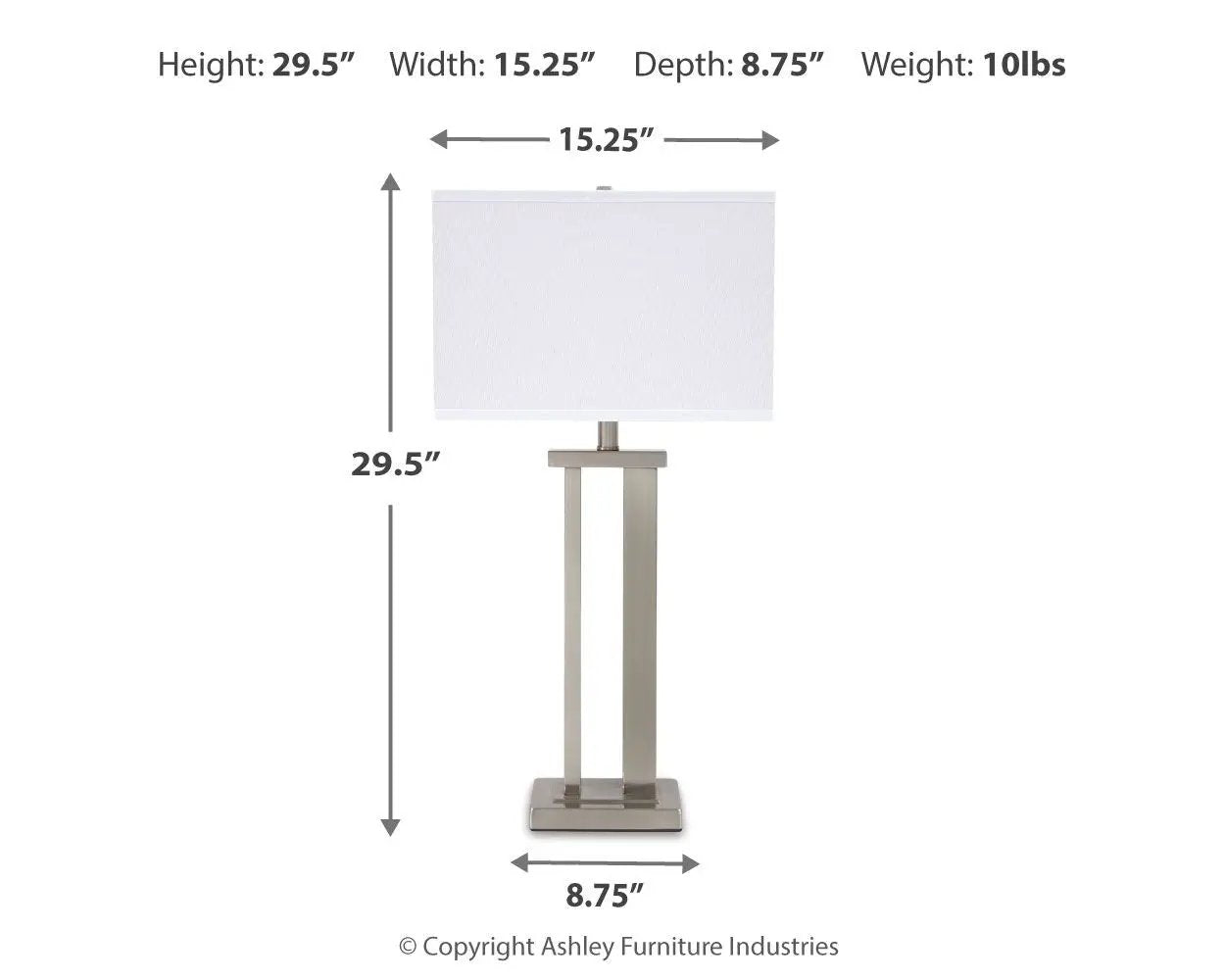 Aniela - Metal Table Lamp Set by Unique Piece Furniture