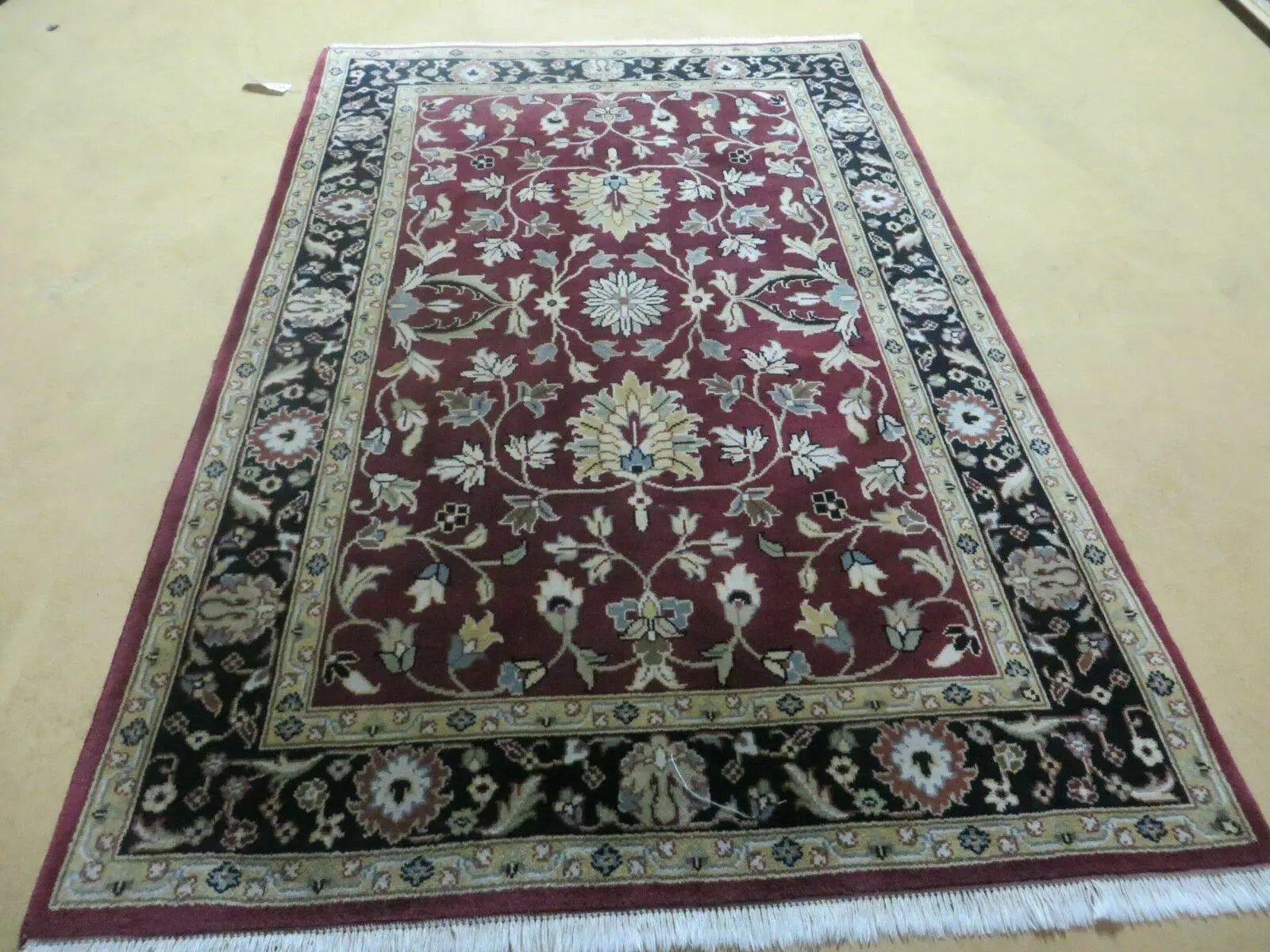 4' X 6' Handmade Finely Knotted Indian Agra Pattern Wool Rug Nice by Jewel Rugs