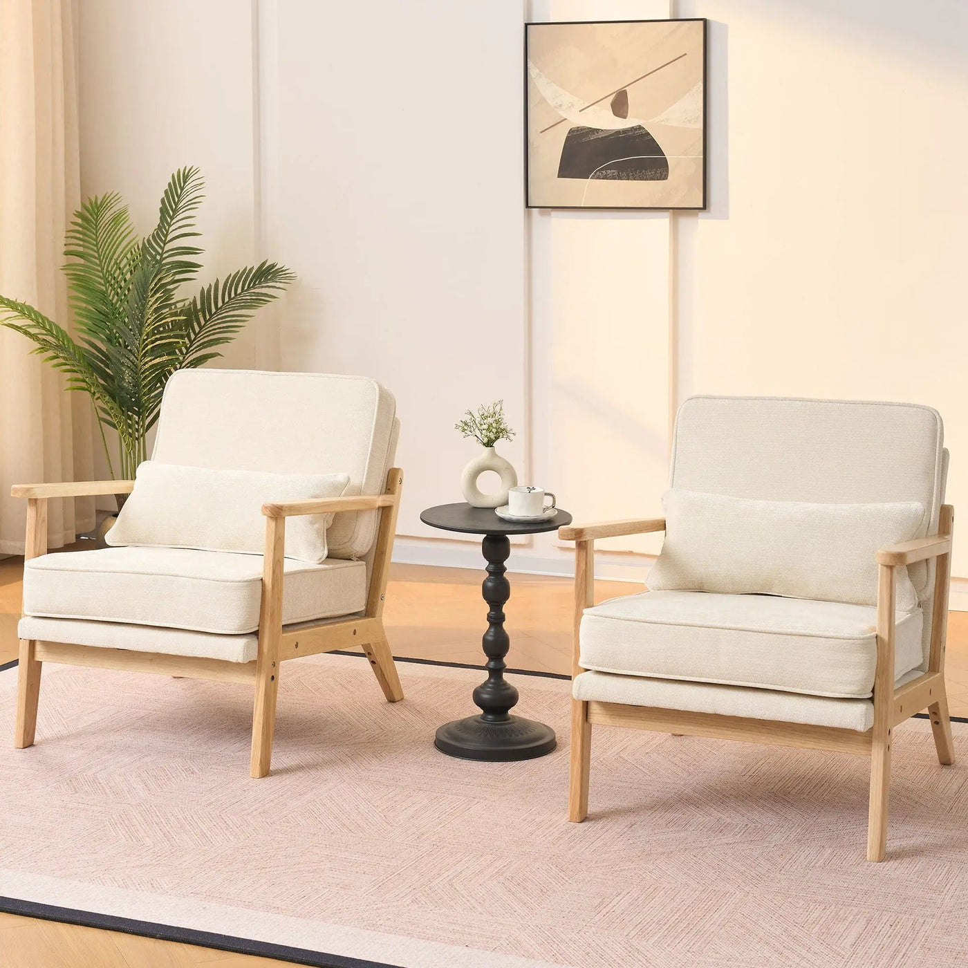 Living Room Chair With Lumbar Pillow by HouseOfZazla