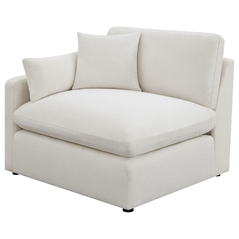 Hobson 5-piece Upholstered Modular Sectional Sofa Ivory by Unique Piece Furniture
