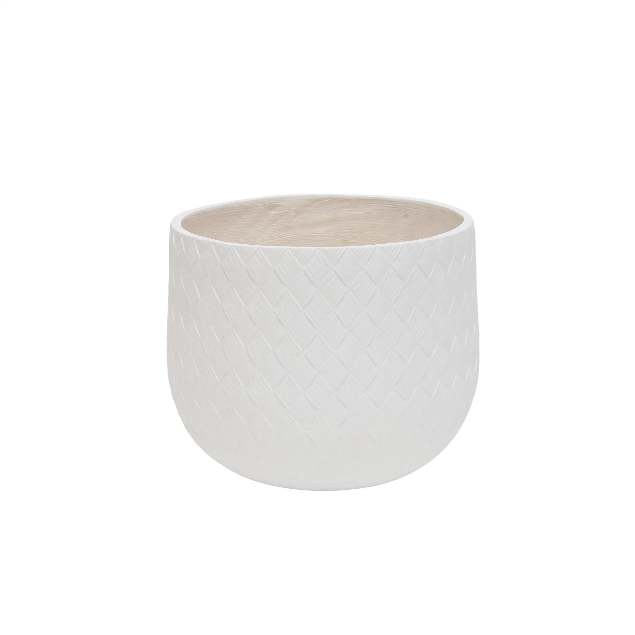 Assorted Sizes Magnesium Oxide Round Planter Set of 3 by HouseOfZazla
