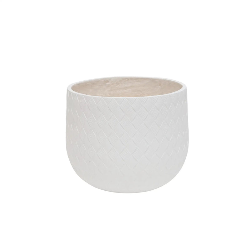 Assorted Sizes Magnesium Oxide Round Planter Set of 3 by HouseOfZazla