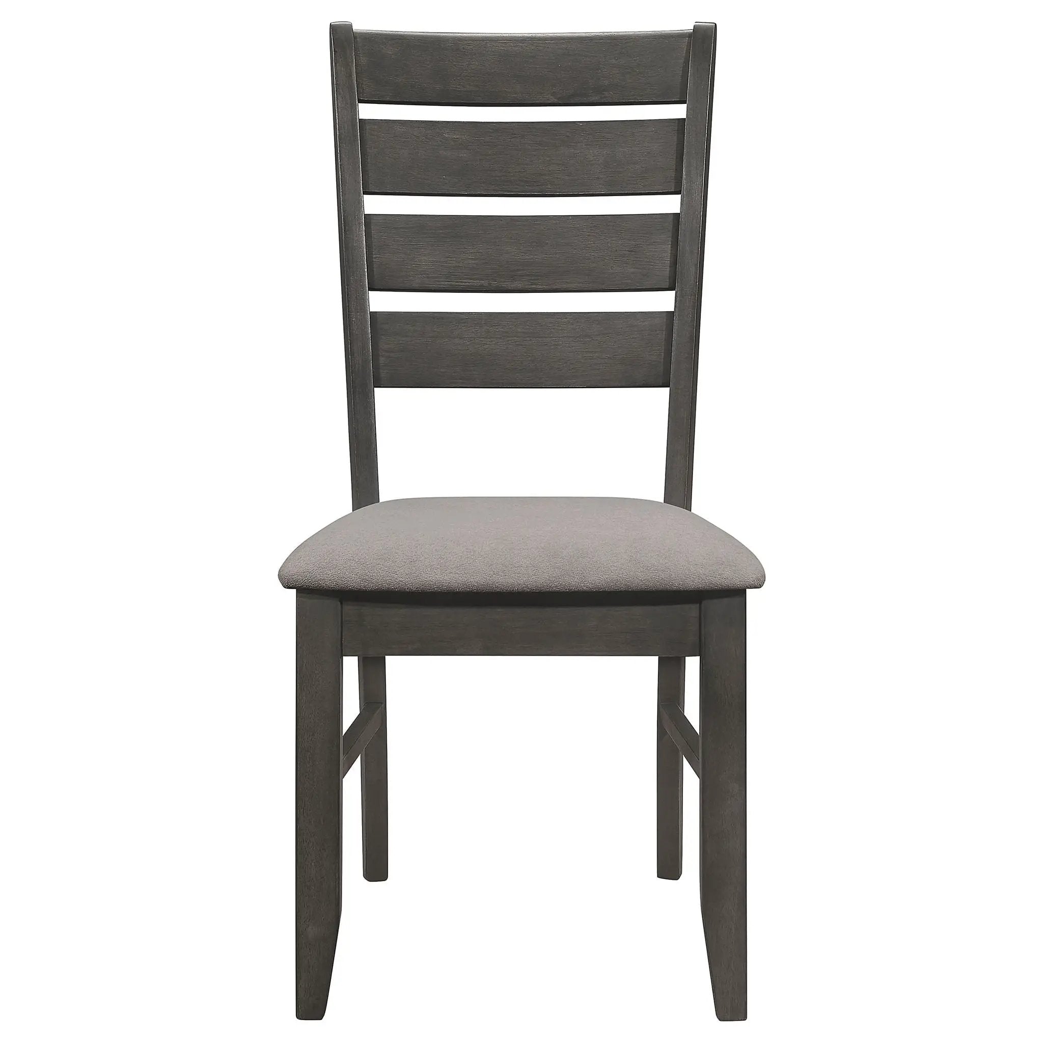 Dalila Wood Dining Side Chair Dark Grey (Set of 2) by Unique Piece Furniture