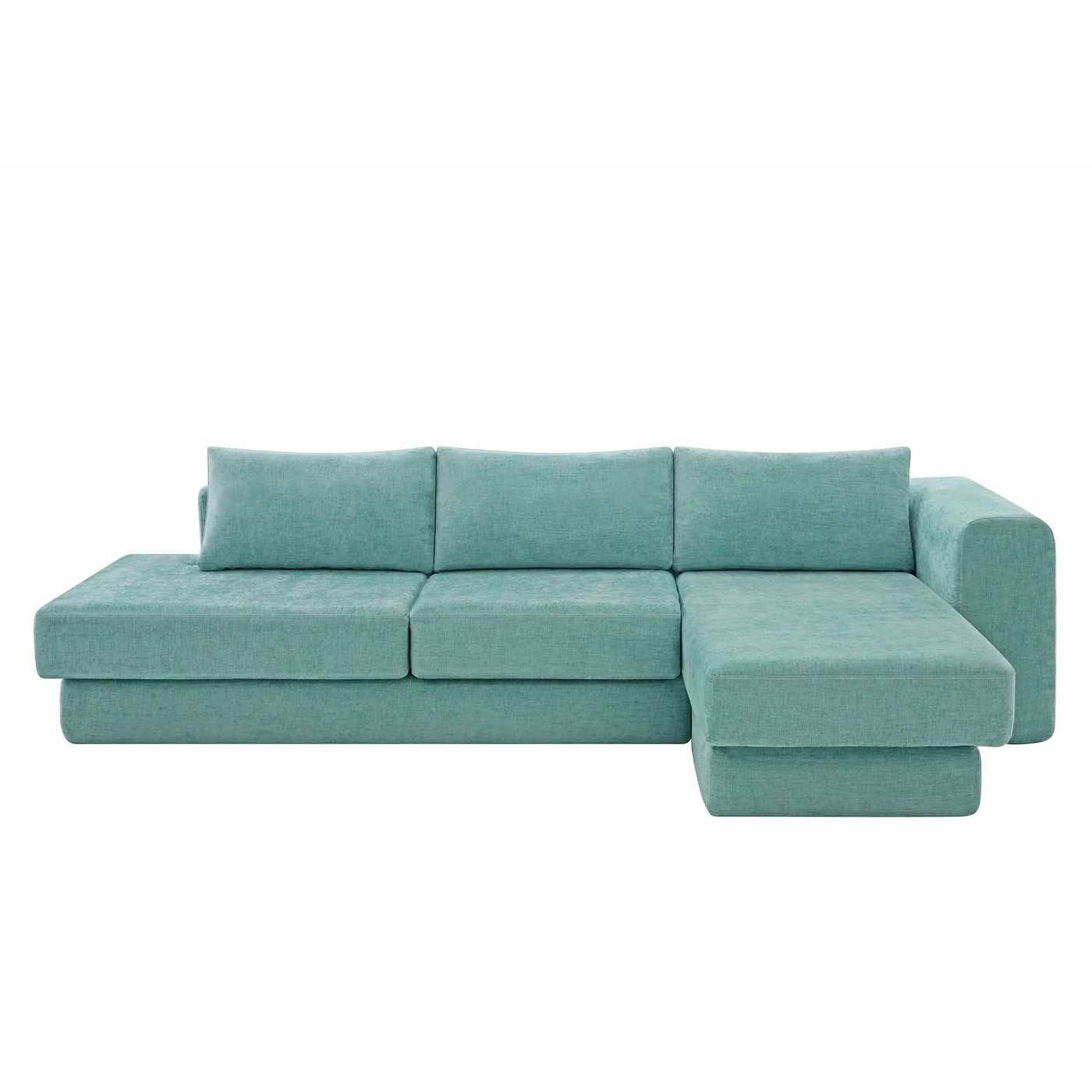 L-Shaped Modular Sofa With Double Layer Cushion by HouseOfZazla