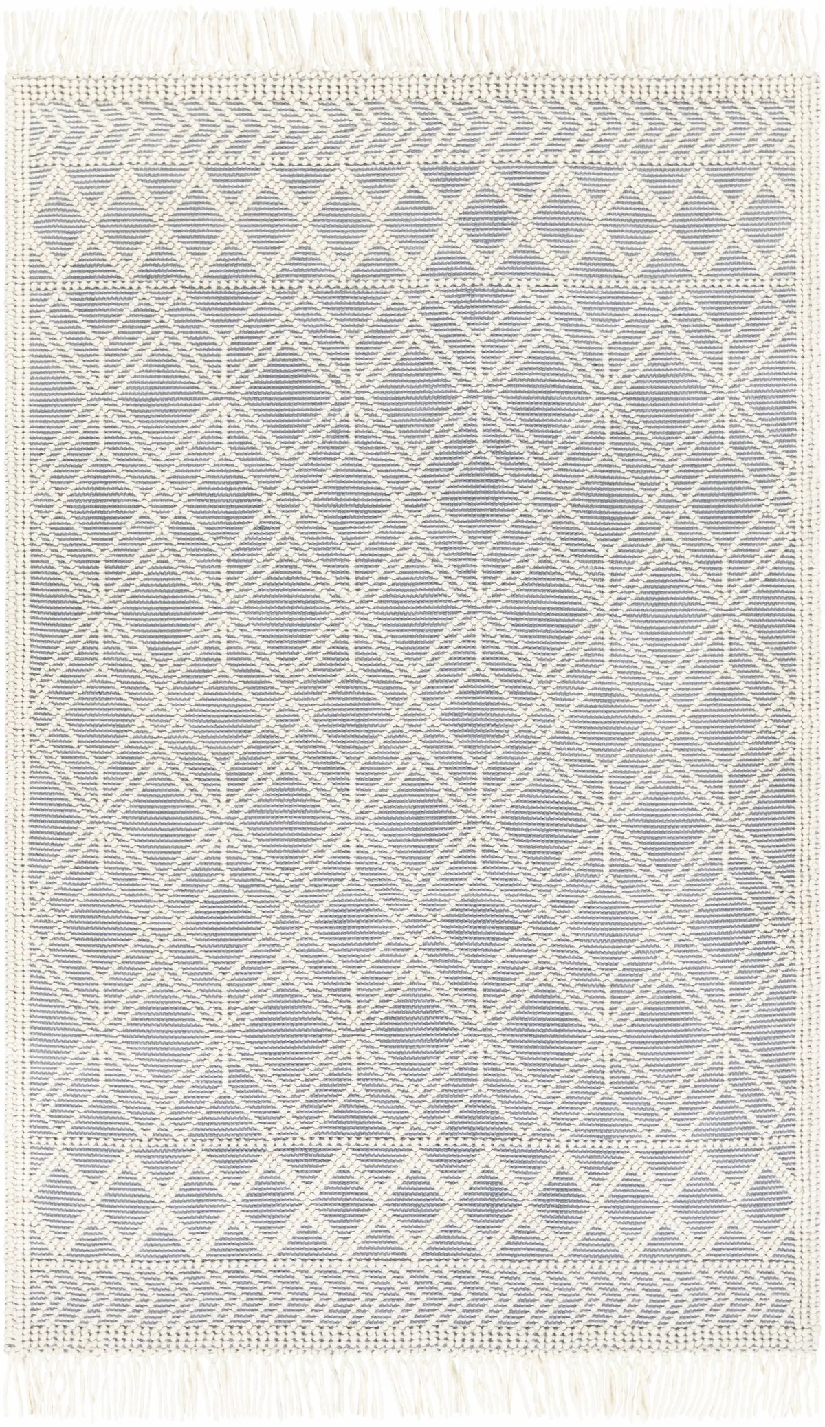 Ramsbury Ivory & Blue Area Rug by Hauteloom