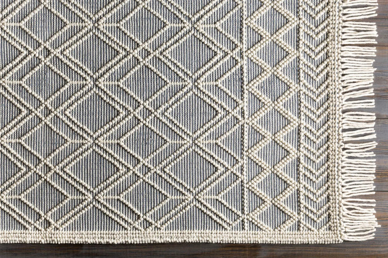 Ramsbury Ivory & Blue Area Rug by Hauteloom