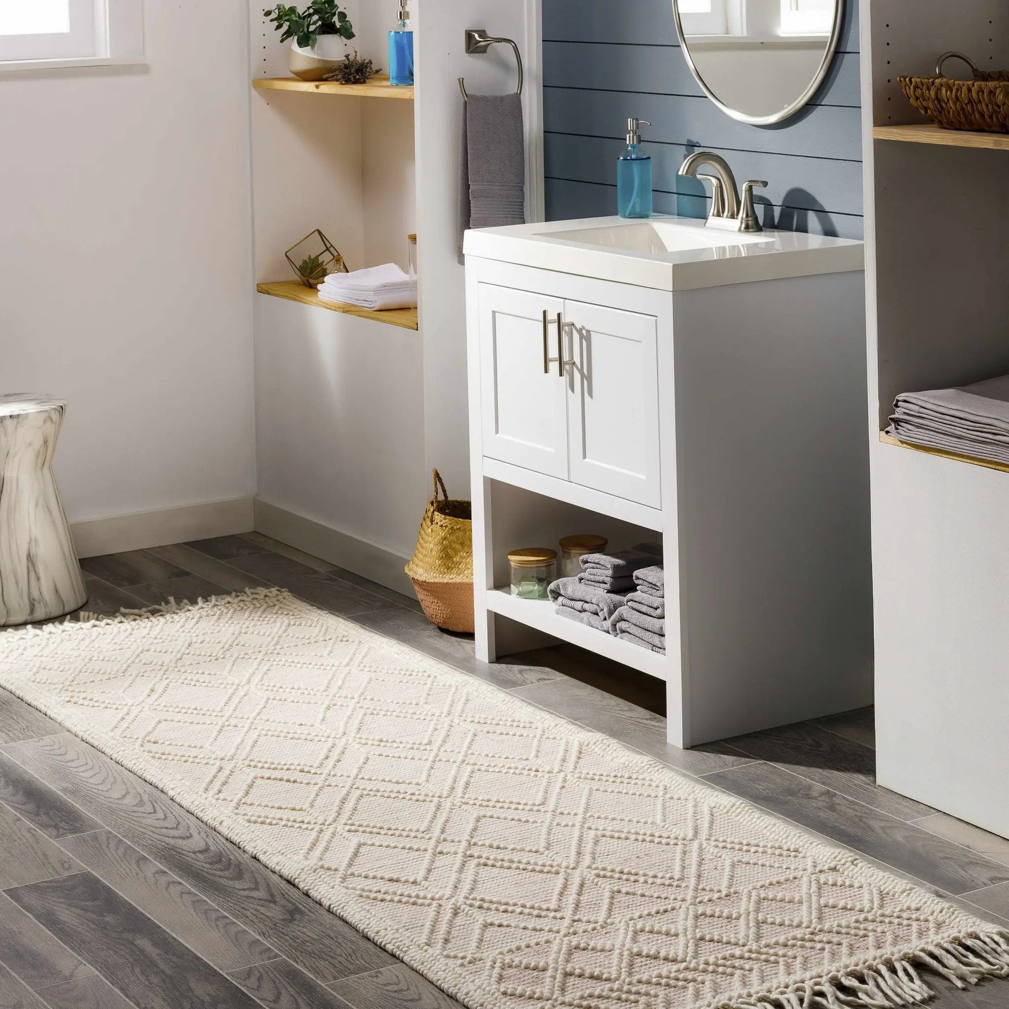 Ramsbury Pink Area Rug by Hauteloom