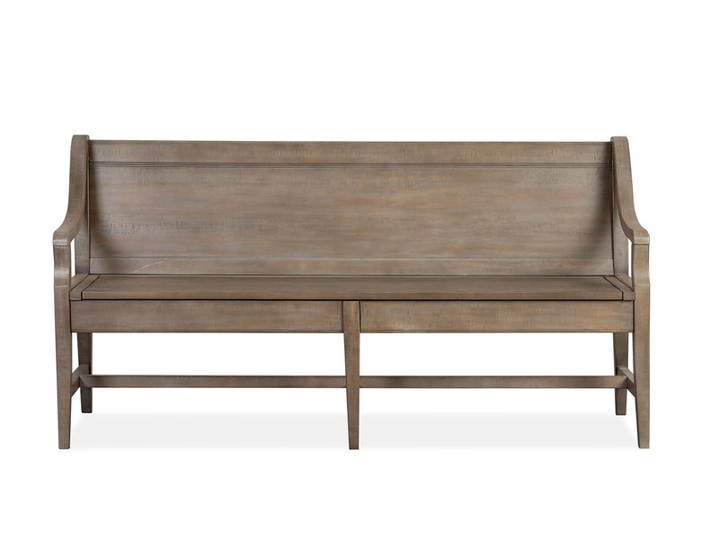 Paxton Place - Bench With Back - Dovetail Gray, photo 7 of 7
