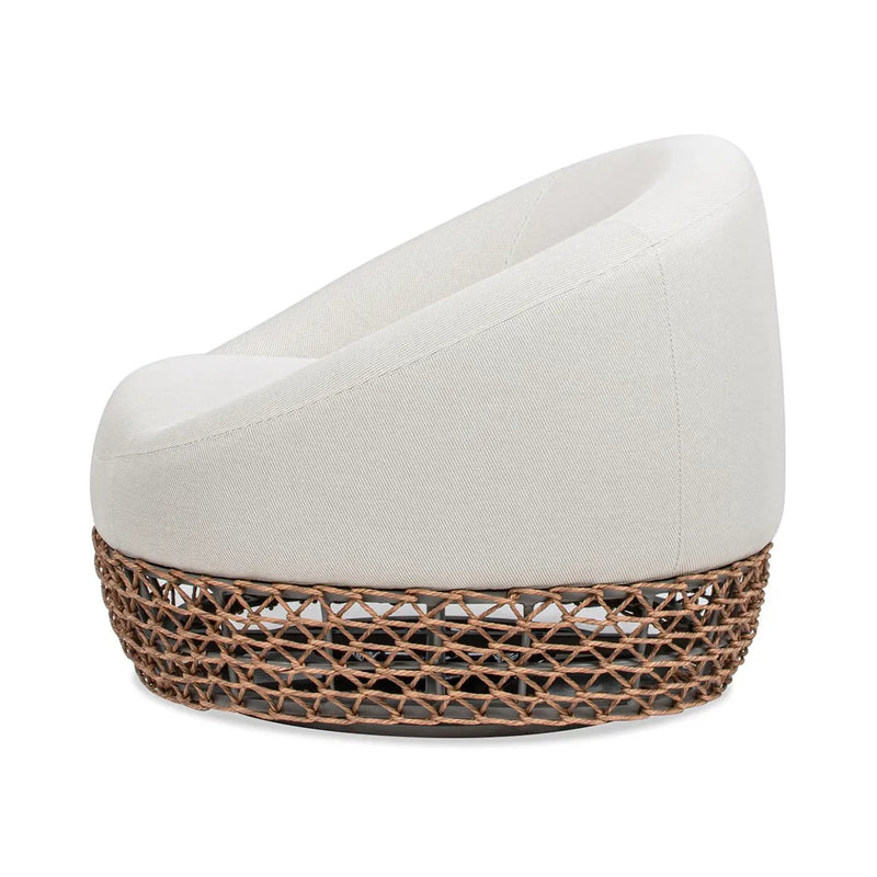 Willow - Upholstered Patio Deep Seating Armchair, Wicker Frame by HouseOfZazla