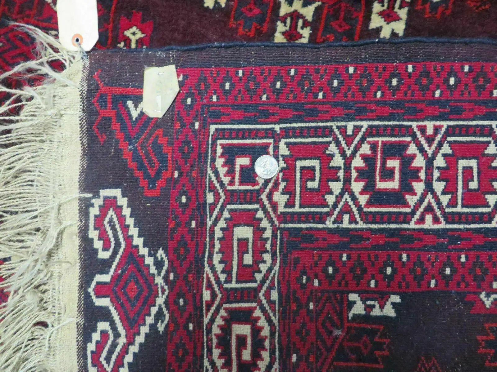 7' X 10' Antique Handmade Yamud Turkoman Wool Rug Excellent by Jewel Rugs