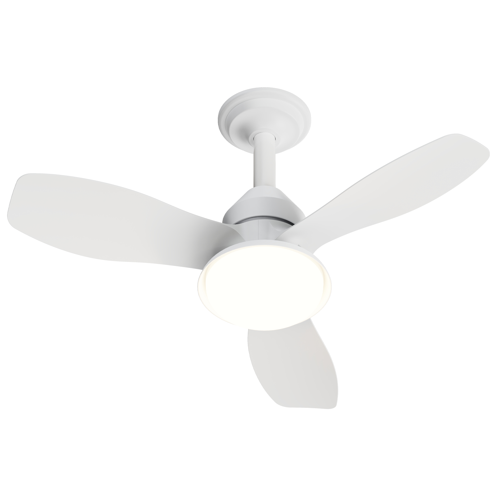 24.4" Modern Ceiling Fan with Light by HouseOfZazla