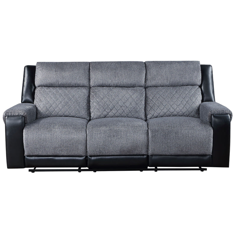 Alicia - Reclining Sofa - Gray / Black by HouseOfZazla