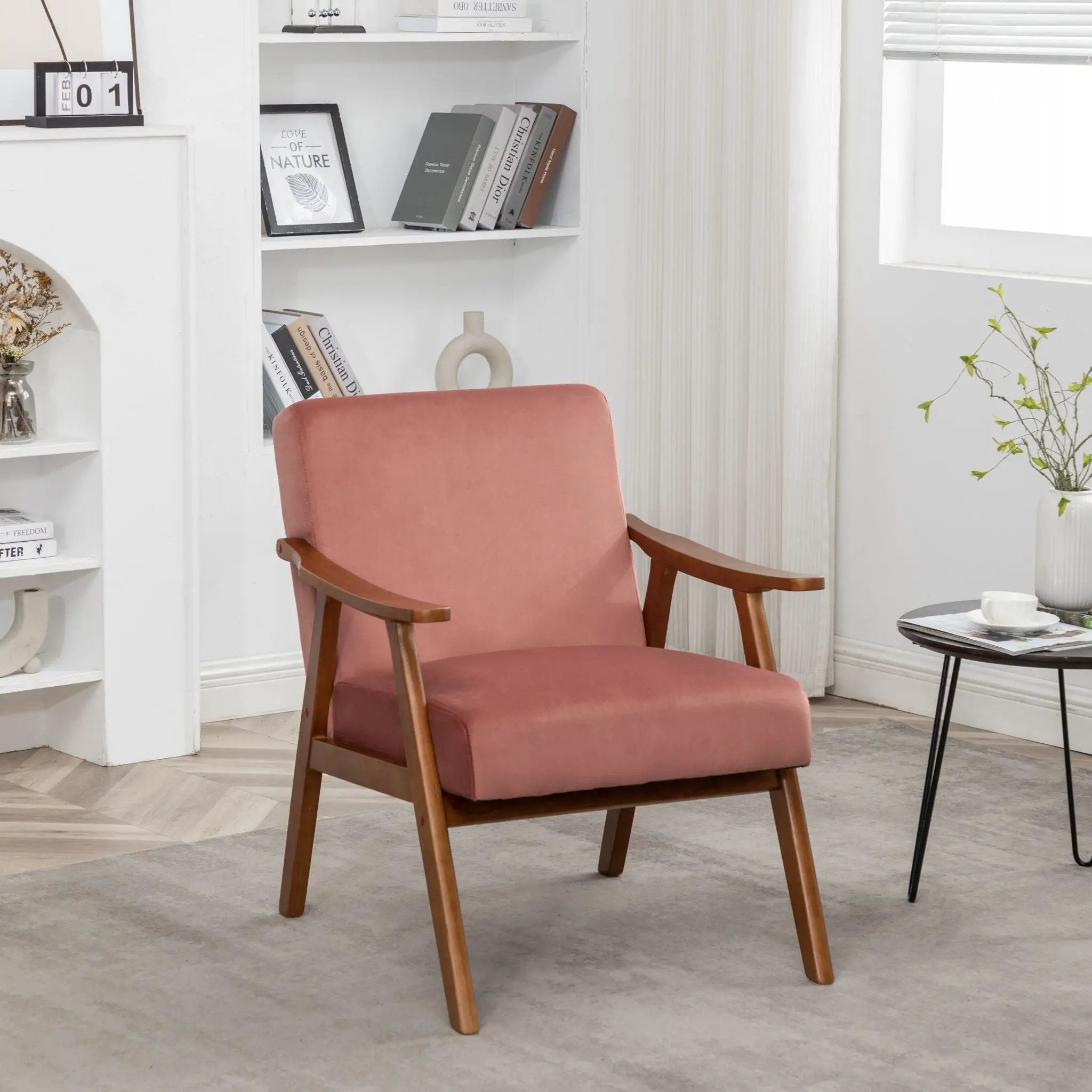 Accent Chair, Classic Mid Century Modern For Extra Seating by Unique Piece Furniture