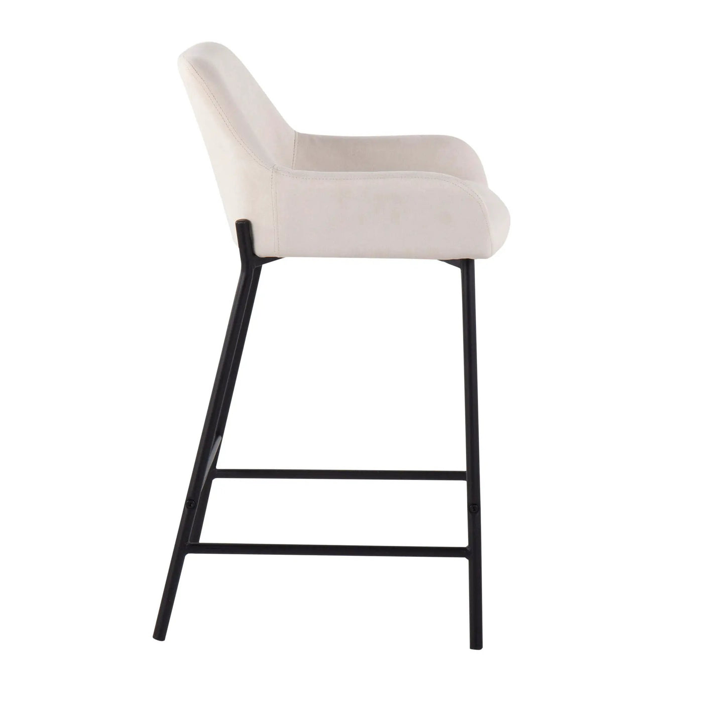 Daniella - Industrial Fixed Height Counter Stool (Set of 2) by HouseOfZazla