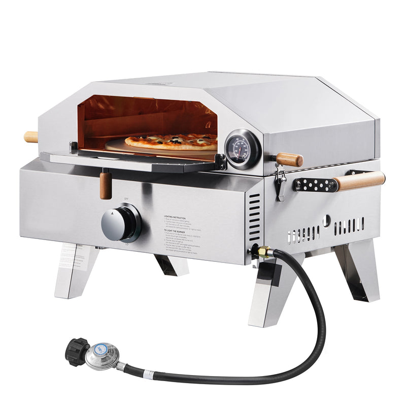 Outdoor Pizza Oven, 13 in Gas Fired Pizza-Maker by HouseOfZazla