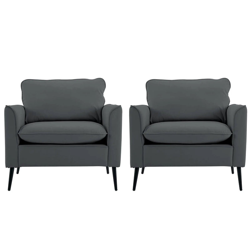 Nordic Retro Light Luxury Upholstered Sofa Chair by Unique Piece Furniture