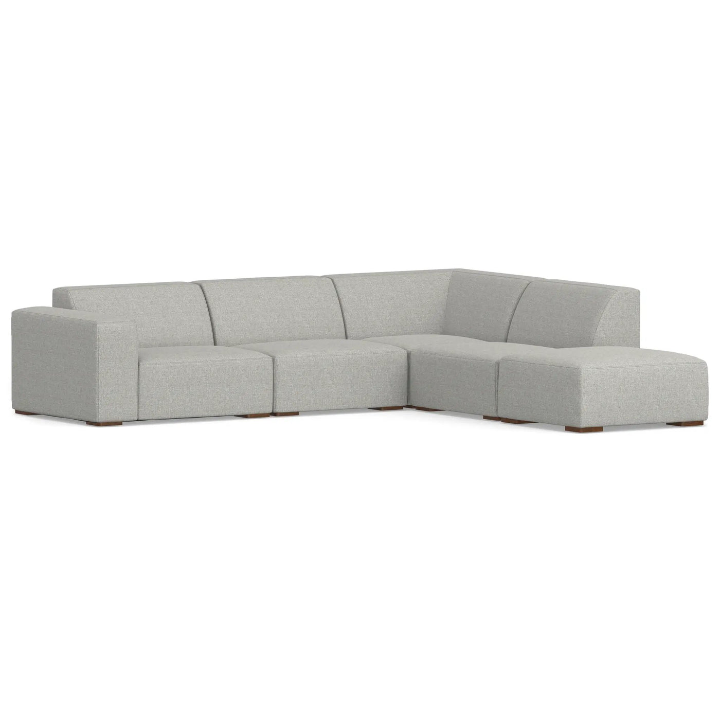Rex - Handcrafted Sectional Sofa And Ottoman by HouseOfZazla