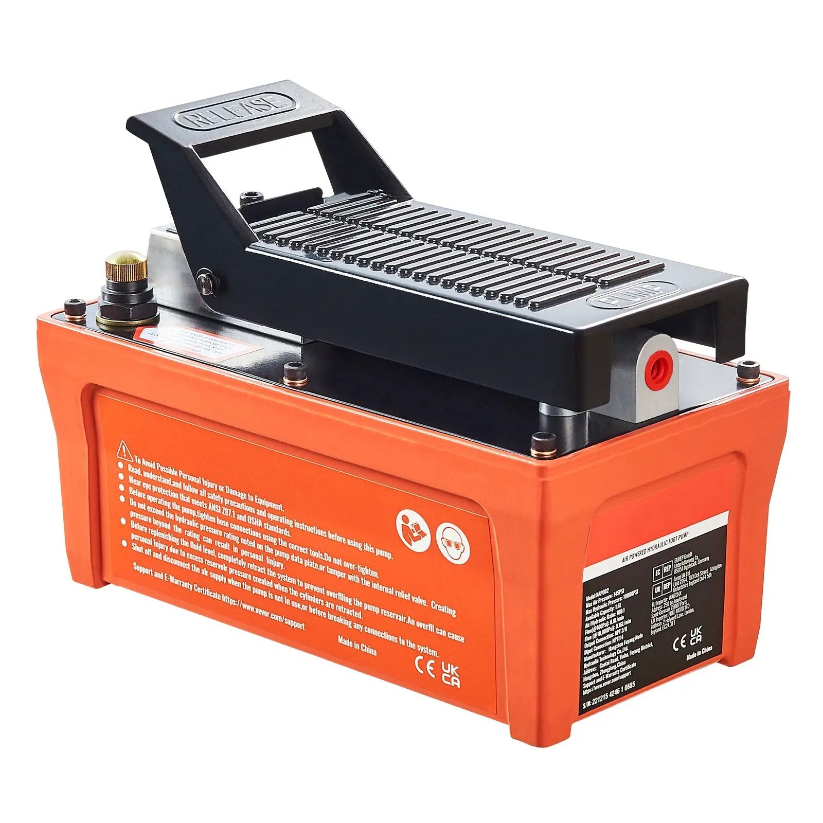Air Hydraulic Pump with 10,000 PSI Capacity and 1/2 Gal Reservoir by HouseOfZazla