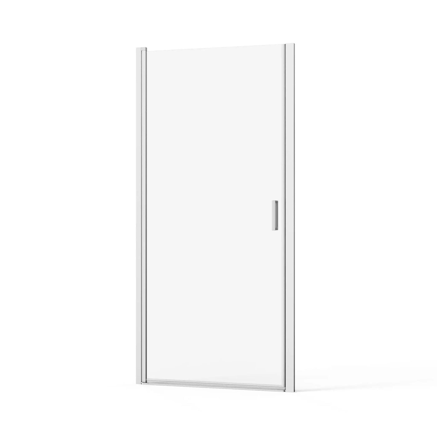 Pivot Shower Door, Tempered Glass, Semi Frameless by HouseOfZazla