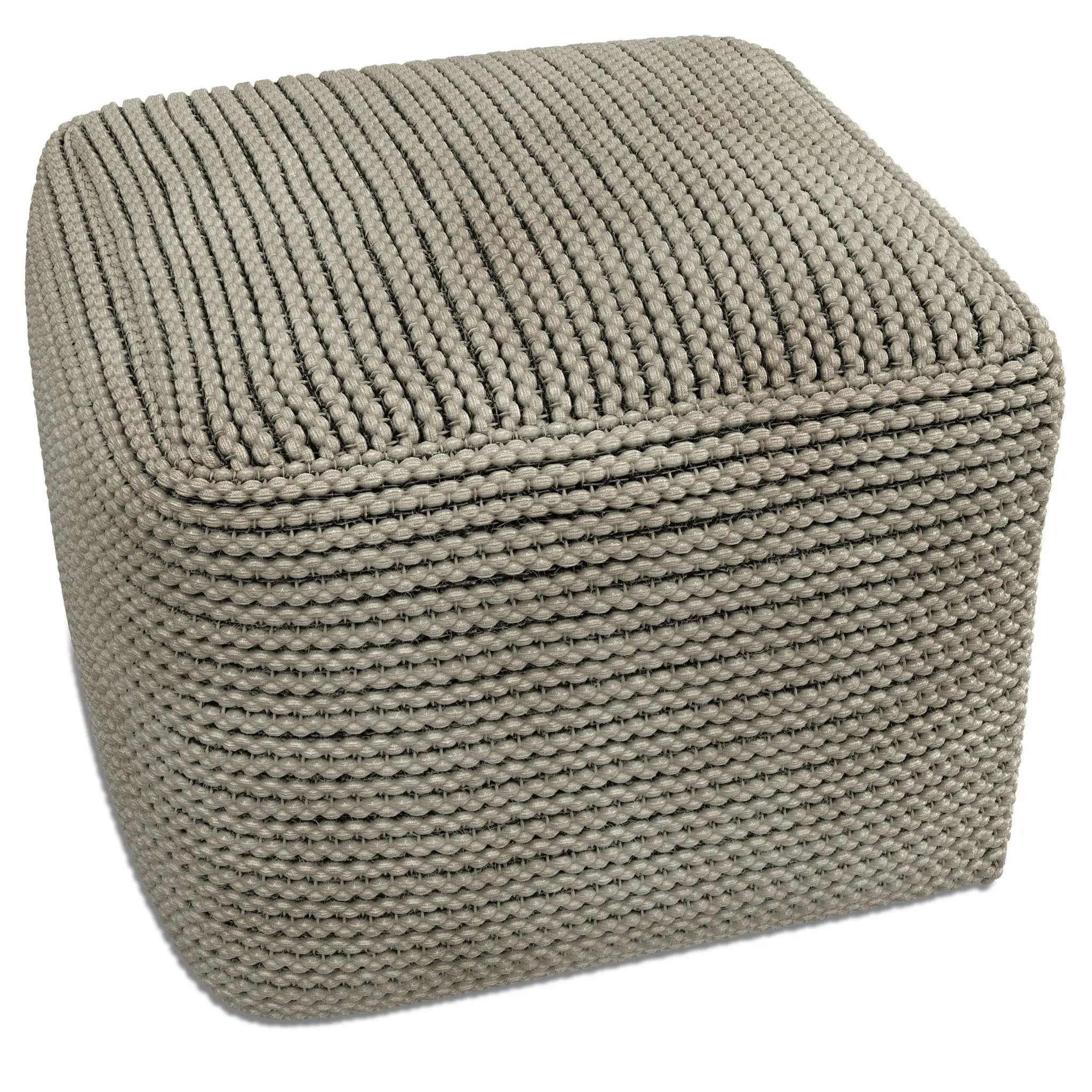 Eastmont - Outdoor / Indoor Pouf - Cream by Unique Piece Furniture