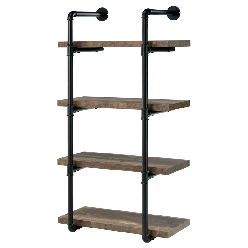 Elmcrest 24-inch 4-shelf Wall Bookshelf Rustic Oak by Unique Piece Furniture