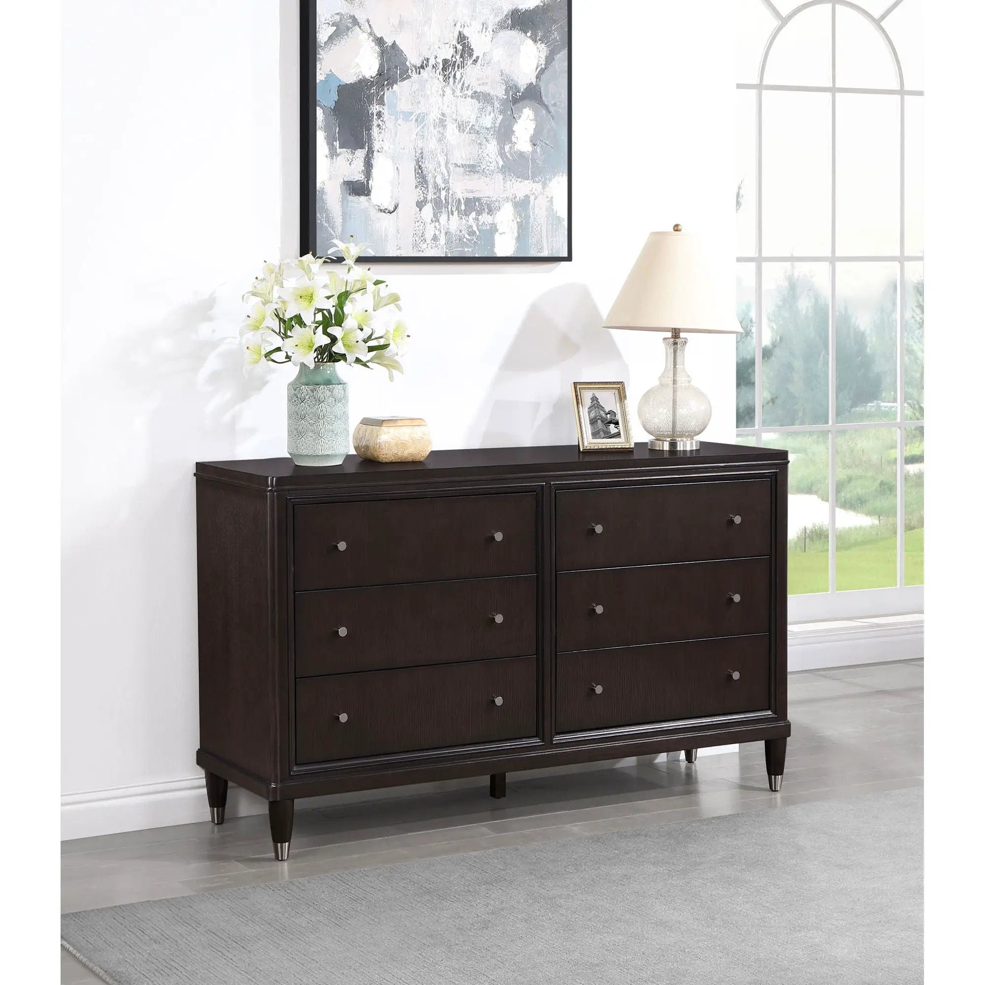 Niguel - 6 Drawer Dresser - Brown by HouseOfZazla