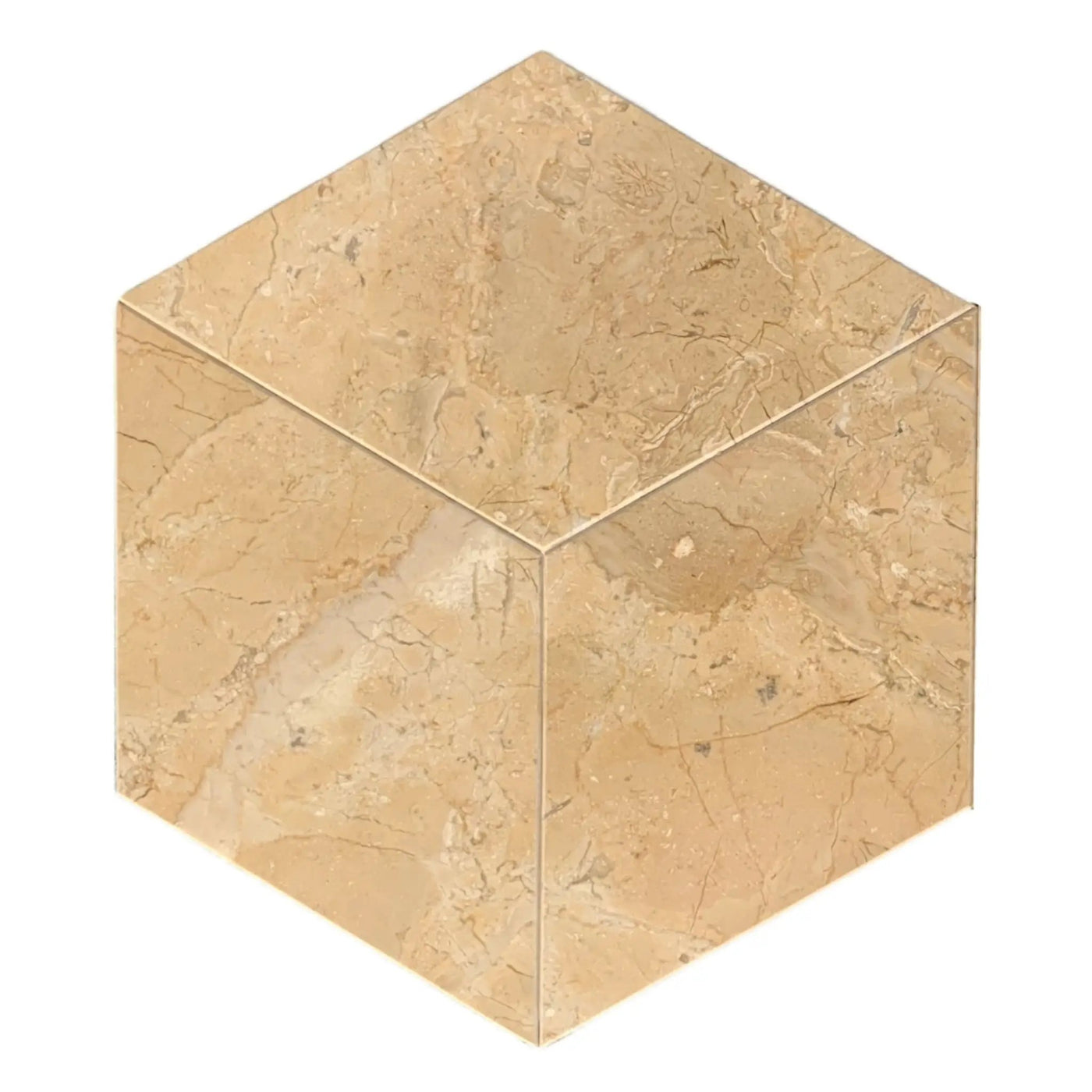 Hexagon Natural Marble Polished Tile For Wall And Floor (Set of 12) by HouseOfZazla
