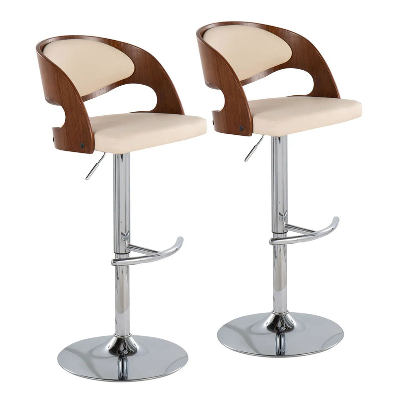 Pino - Mid Century Modern Adjustable Barstool With Swivel by Unique Piece Furniture