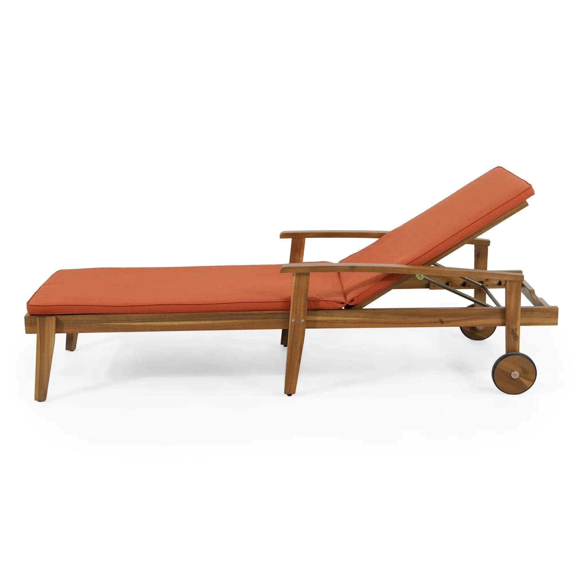 Jason Chaise Lounge Adjustable Acacia Wood Outdoor Furniture by HouseOfZazla