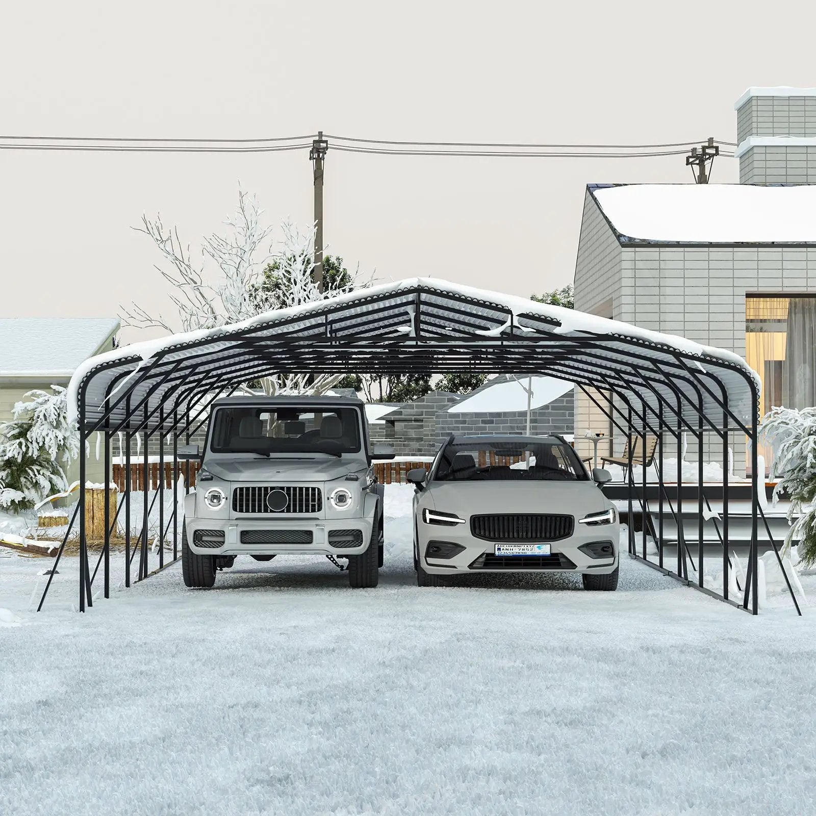 Heavy Duty Carport Canopy 20'X30' by HouseOfZazla